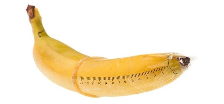 Bananų matavimas imituoja varpos padidėjimą su soda